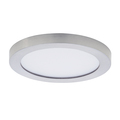 Maxim Chip 1-Light 5.25" Wide Satin Nickel Flush Mount Light 57690WTSN